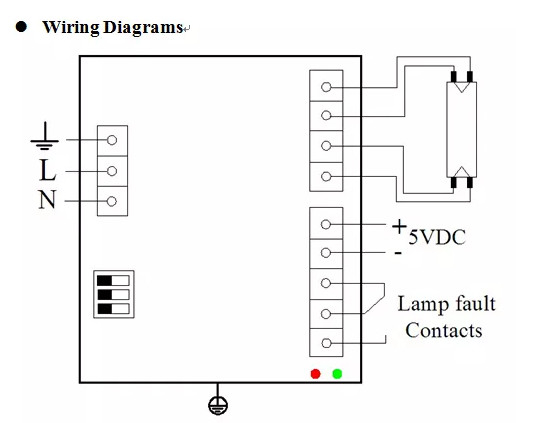 320W Dimming Electronic Ballast For Double Amalgam Germicidal Lamp Reactor 2