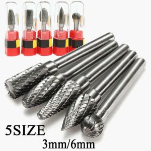 Single Double Standard Cut Cylinder Tungsten Carbide Burrs Tooth Pattern