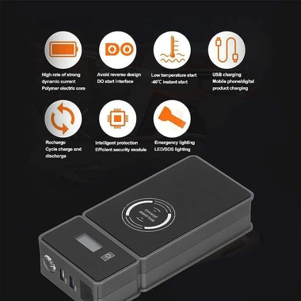 OEM / ODM 12V Multi Function Portable Car Jumper Starter 20000mAh