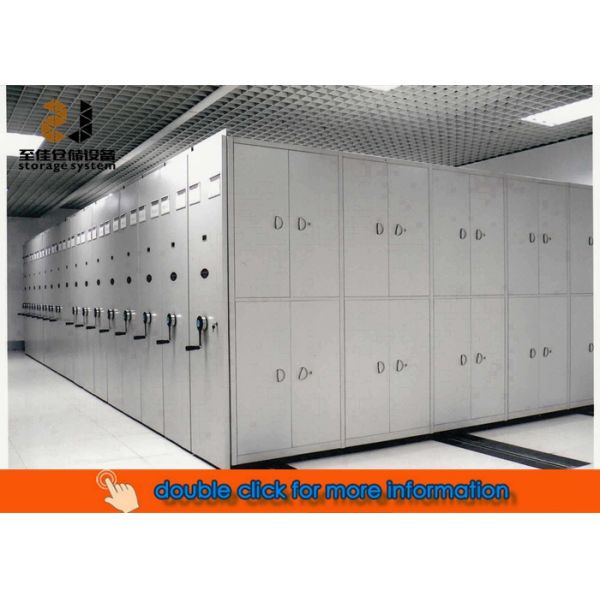 Cold Roll Steel Mobile Shelving Systems Knock Down Structure