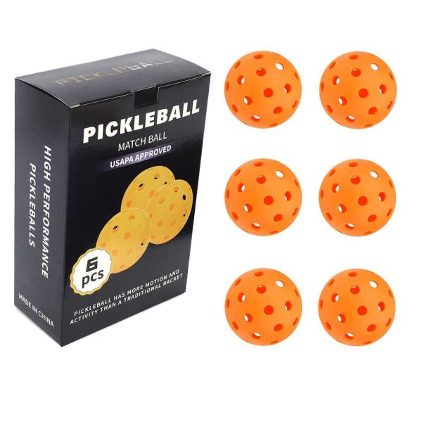 Pickleball 40 Hole Hole Ball 74mm Rotational Injection Molded Luminous Ball Pickleball
