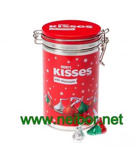 Best airtight tin box with metal clasp for chocolate bar,airtigh coffee tin can wholesale