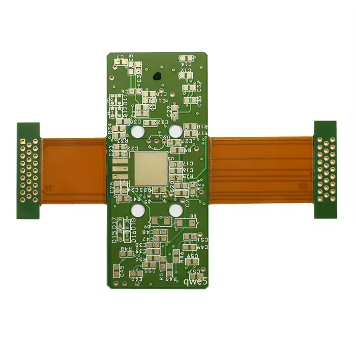 Double Sided Fr4 Rigid Flex PCB Fabrication 1.0mm circuit Boards Customized