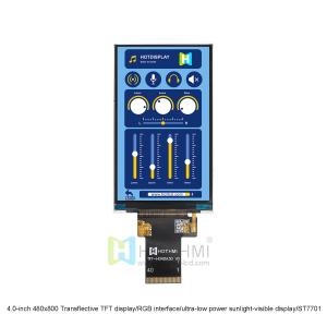 China 4.0-inch 480x800 Transflective TFT display/RGB interface/ultra-low power sunlight-visible display/ST7701 controller/STM32/RK series on sale