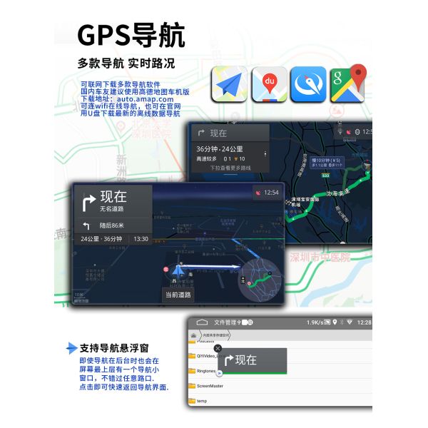 Creatall New 9-Inch for Volkswagen Car Head Unit for Bluetooth MP5 Player Android System GPS Navigation CarPlay Integrated