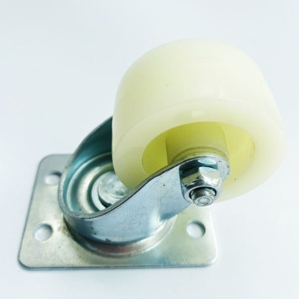 Plate Fat Nylon Rotating Wheel Caster With Zinc Plated 1.5 Inch 2 Inch 2.5 Inch 3 Inch