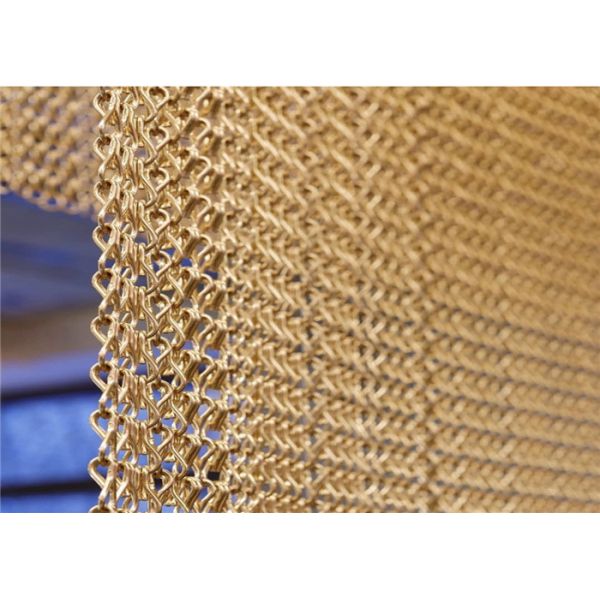 Wall Coverings Decorative Architectural Wire Mesh Belt For Screen & Space Partition