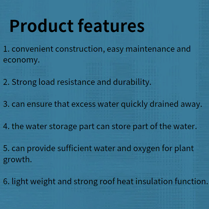 Protect Turf Product Feature Ecofriendly HDPE Impounding Drainage Cell Mat Board
