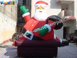 Best Giant Inflatable Christmas Decorations Santa Claus For Outdoor wholesale
