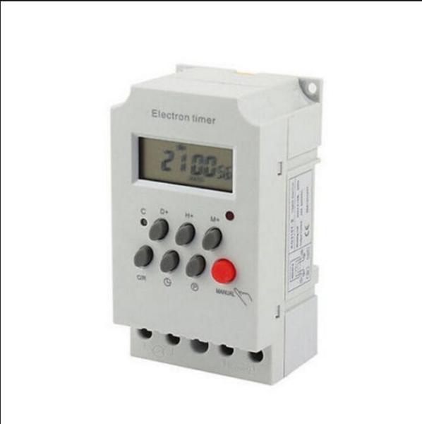 Cheap KG316T-II 220V 25A Din Rail LCD Digital Programmable Electronic Timer Switch Digital Timer Controller for sale