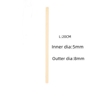 Best Reusable Smoothie Straws Individually Wrapped Organic Bamboo Straws 20CM wholesale