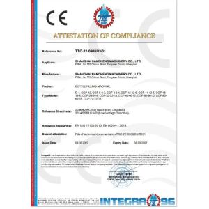 Shanghai Nancheng Machinery Co., Ltd. Certifications