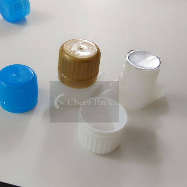 Primary Color 16mm 100 % Seal Plastic Spout Cap Polyethylene Material