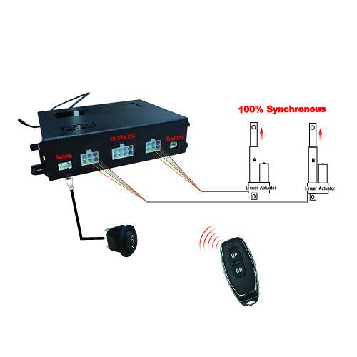 Cheap 12-28V Safety Protection Current Limit Two Hall Sensor Dual Linear Actuator Controllers for sale