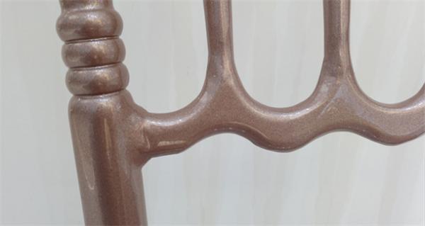 Iron Aluminum Alloy Wedding Chiavari Chair 28*2.0mm 35x2.5mm Tube Size