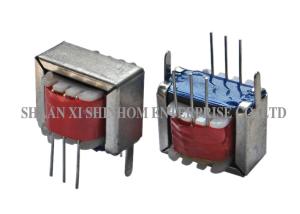 Portable Audio Frequency Transformer , Ei Type Transformer With Frame / Lead Wire