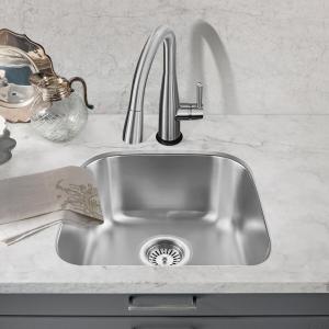 Best Modern Sus304 Stainless Steel Sink , Undermount Single Bowl Bar Sink 22 Gauge wholesale