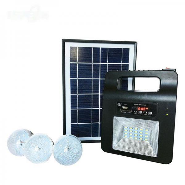2021 Solar Power Generation Small System One Tuo Three 3W Lighting Bulb Light Solar Bluetooth Radio