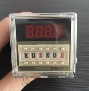 Digital time delay repeat cycle relay timer 1s-990h LED display 8 pin panel installed DH48S-S SPDT with socket