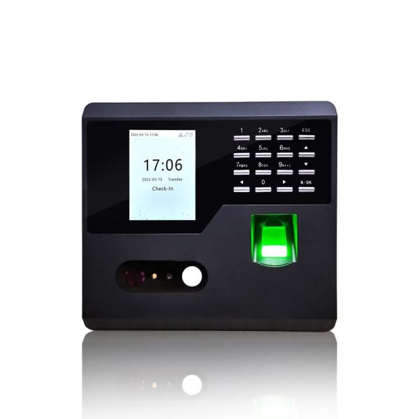Cheap Multi-biometric Time Attendance System and Face Fingerprint Recognition Access Control Support WEB Software FA110 for sale