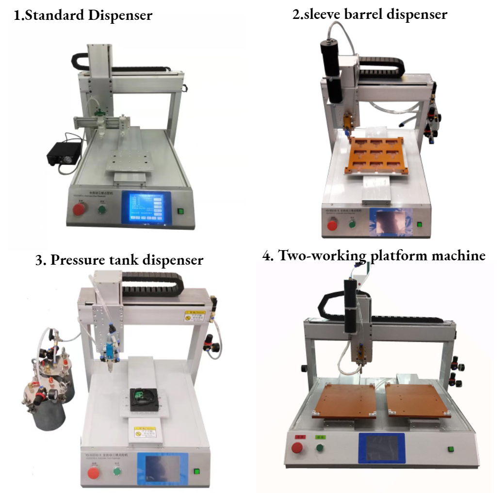 Multiple color glue dispenser / oil painting machine