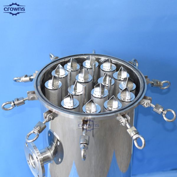 Crowns supplier 20" fuel water filter stainless steel ss 316 multi cartridge filter housing