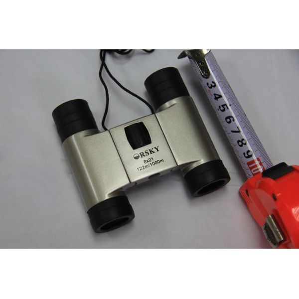 Champagne Binocular Prism Types 8x21 Natural Colors High Durability For Concert