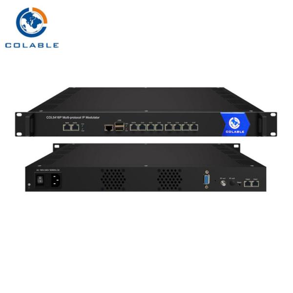 Cheap Multi Protocol Converter Modulator IP To RF DVB - C DVB - T ISDB - T COL5416P for sale