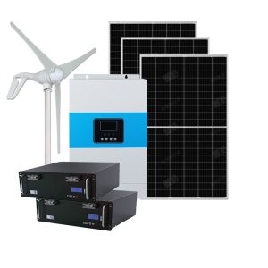 Mppt Solar Panel Battery Storage System 110VAC 5.5kw Hybrid Solar System For