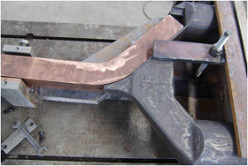 Welding Copper Steel Complete Anode Assembly For Potroom Reduction Cell