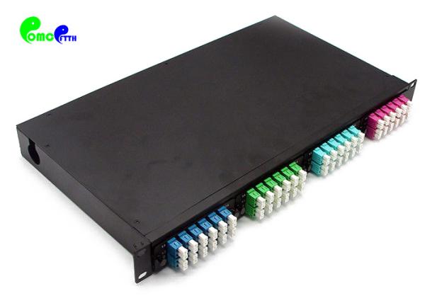 Cheap MTP Cassette 1U 19' Rack Mount Patch Panel Loaded M 4x MTP - LC 12F Cassette Type A and Type AF both available, 96F max for sale