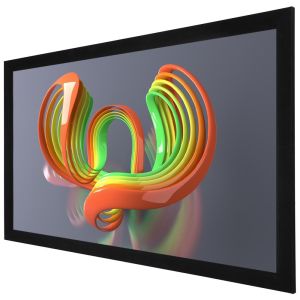 Best 3D Sliver Wall Mount Fixed Frame Projection Screen , Deluxe Home Cinema wholesale