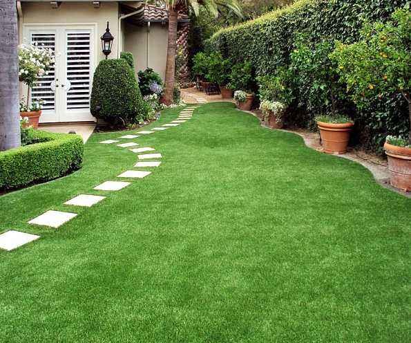 Natural Looking Playground Synthetic Grass / Synthetic Playground Turf