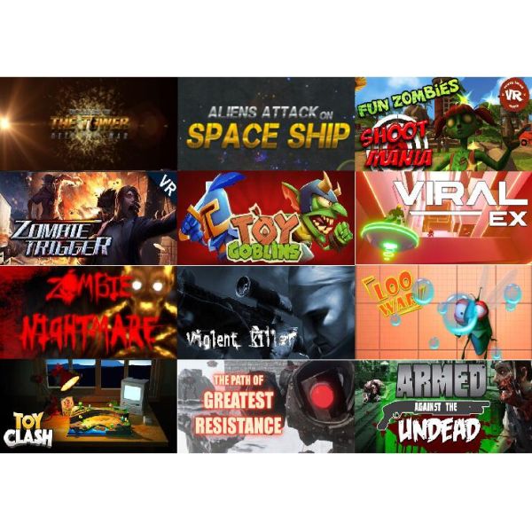 Unlimited Space Walking Two Person Shooting 9D VR Simulator With Vibrating Floor