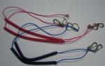 Customized beatuiful spring string tool safety coil leash lanyard with colored