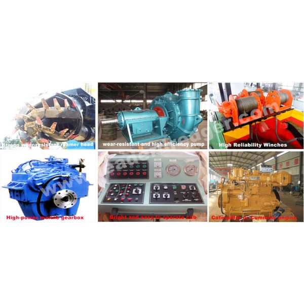 Energy Saving Hydraulic System Sand Suction Dredger 14 Inch Cummins Engine