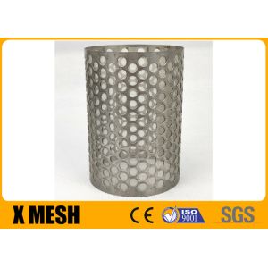 Best Customize 200mm Perforated Stainless Steel Cylinder With Round Hole wholesale