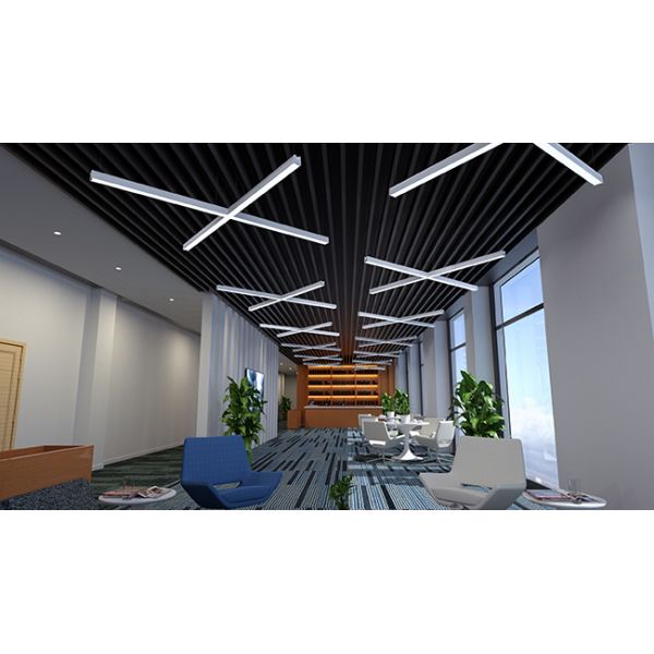 Long Lifespan Of 50000hrs LED Linear Trunking System With High Luminous Efficacy Of 160LM/W Max And CRI 80