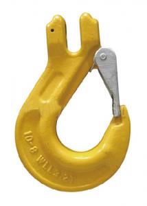 China Forged Rigging Hardwares 2t Clevis Sling Hook With Cast Latch SLR333-G80 on sale