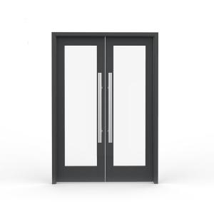 Best Reflective Double Glass Aluminium Swing Door Aluminium Spring Doors for Hotel Lobby wholesale