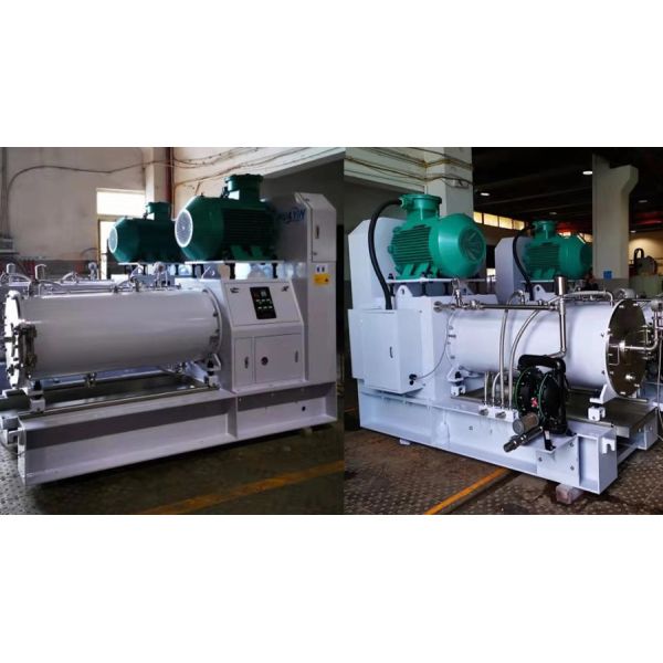 Printing Ink High Efficiency Energy Saving Large Volume 100L 250L Horizontal Bead Mill