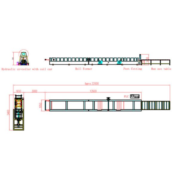 Metal Steel Sheet Roll Forming Machine , High Speed CNC Roll Forming Machine