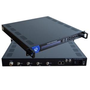 China 4 Channel Digital Modulator QPSK Modulator Biss Decryption Satellite TV DVB-S2 Modulator on sale