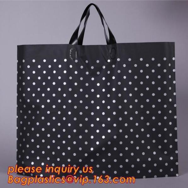 eco-friendly china factory supply poly soft loop handle carrier bags shopper bags,Factory custom eco hard soft loop hand