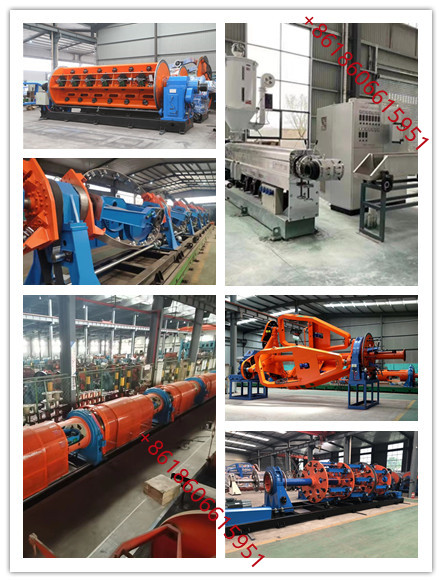 Individual Motor Driving Armoured Cable Machine Type 500/30 Spool With Column Receive Line Rack