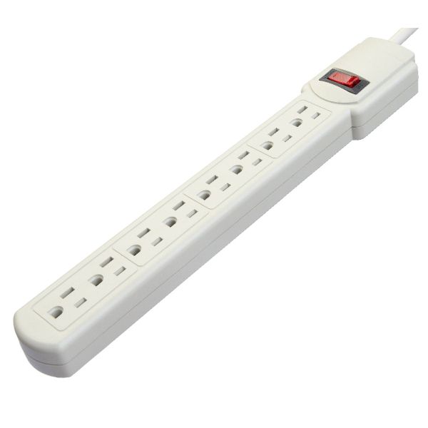 Residential / General-Purpose American Standard ETL Power Strip Portable 8 Outlet for Home Appliances at and Network N/A