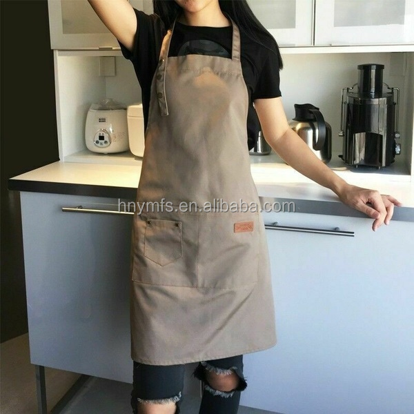 Factory export trade assurance multi-colors custom logo high quality kitchen aprons long bib apron