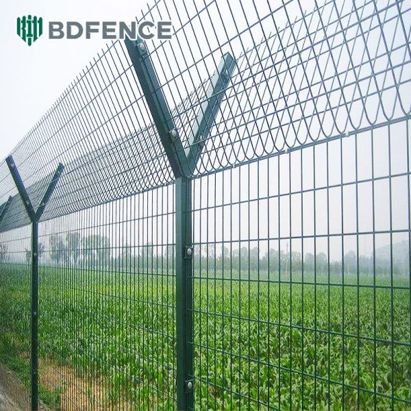Airport Perimeter Electric Security AOA Fence Fencing 50mmx100mm For Airport Area