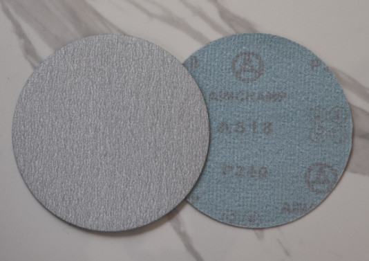 White Aluminum Oxide Hook And Loop Sanding Disc For Wood Orbital Sander
