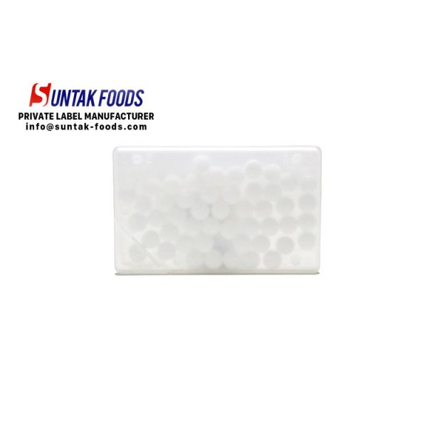Stock promotion sugar free peppermint flavor candy With PP Mintcard